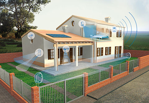 Il sistema di protezione Daitem è pensato come una gamma di soluzioni per la casa in grado di proteggere, collegare e automatizzare.